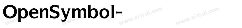 OpenSymbol字体转换