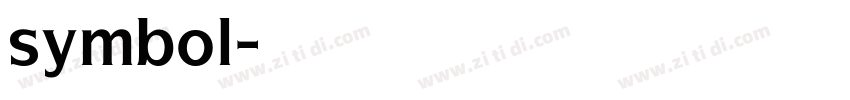 symbol字体转换