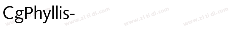 CgPhyllis字体转换