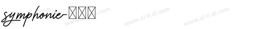 symphonie字体转换