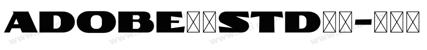 adobe黑体STd字体字体转换