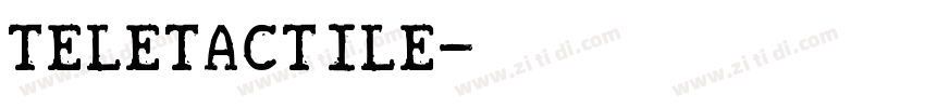 Teletactile字体转换