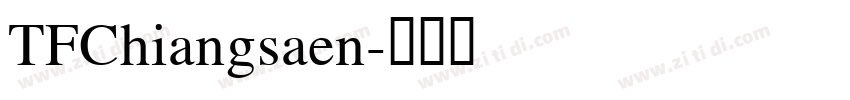 TFChiangsaen字体转换