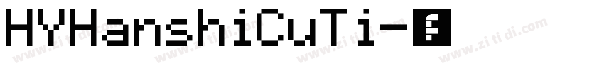 HYHanshiCuTi字体转换
