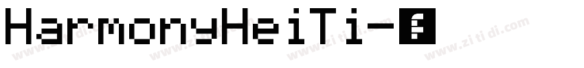 HarmonyHeiTi字体转换
