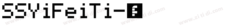 SSYiFeiTi字体转换
