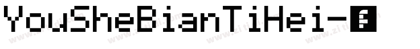 YouSheBianTiHei字体转换