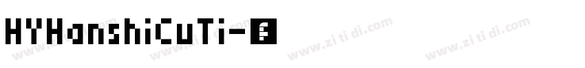 HYHanshiCuTi字体转换