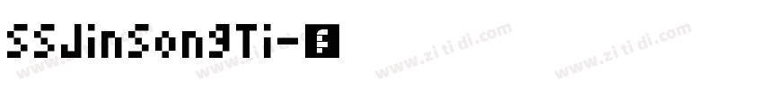 SSJinSongTi字体转换