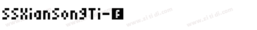 SSXianSongTi字体转换