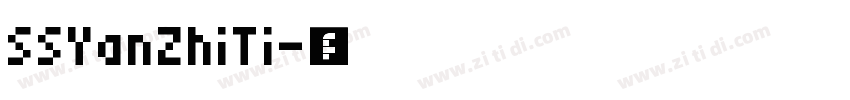 SSYanZhiTi字体转换