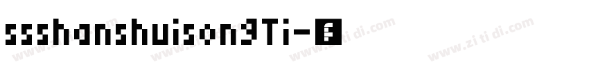 ssshanshuisongTi字体转换