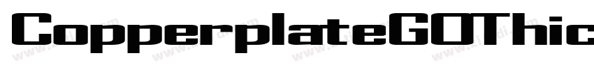 CopperplateGOThicLTr字体转换