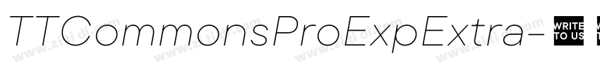 TTCommonsProExpExtra字体转换