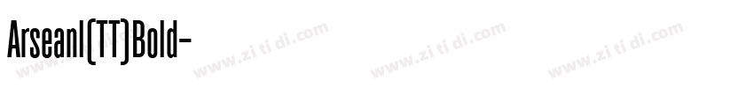 Arseanl(TT)Bold字体转换