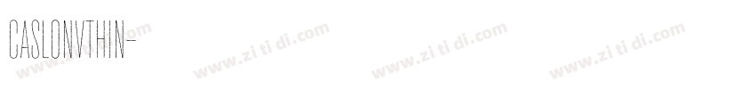 CaslonVThin字体转换