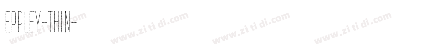Eppley-Thin字体转换