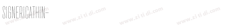 SignericaThin字体转换