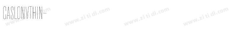 CaslonVThin字体转换