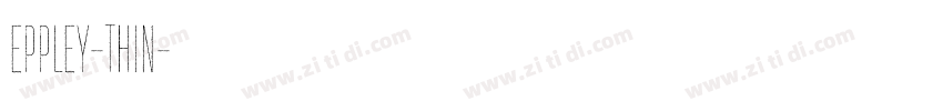 Eppley-Thin字体转换
