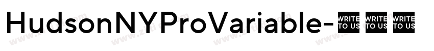HudsonNYProVariable字体转换