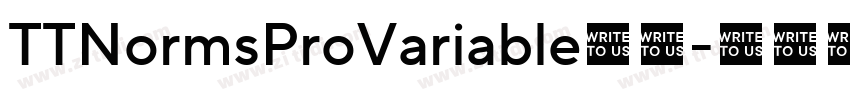 TTNormsProVariable字体字体转换