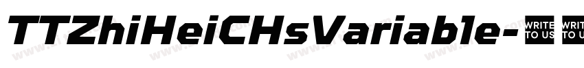 TTZhiHeiCHsVariable字体转换