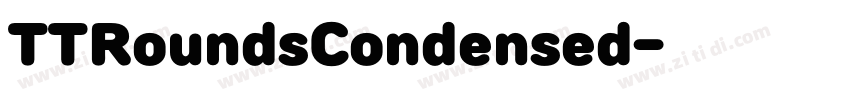 TTRoundsCondensed字体转换