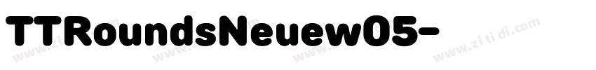 TTRoundsNeuew05字体转换