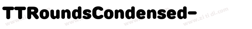 TTRoundsCondensed字体转换