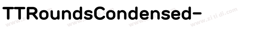 TTRoundsCondensed字体转换
