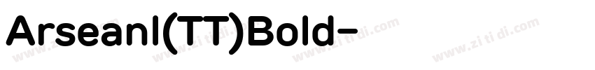 Arseanl(TT)Bold字体转换