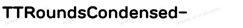TTRoundsCondensed字体转换