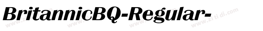 BritannicBQ-Regular字体转换