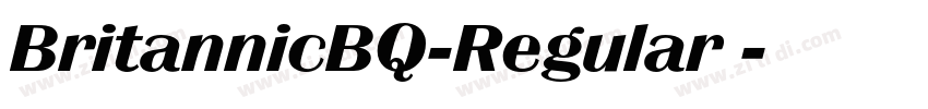 BritannicBQ-Regular免字体转换