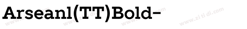 Arseanl(TT)Bold字体转换