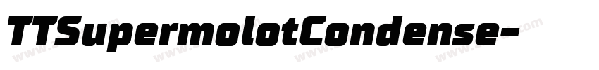 TTSupermolotCondense字体转换
