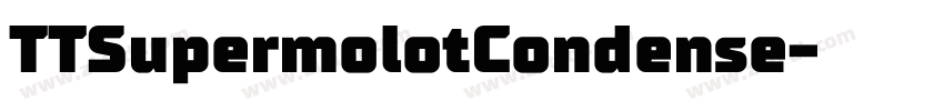 TTSupermolotCondense字体转换