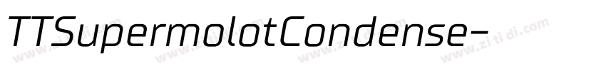 TTSupermolotCondense字体转换