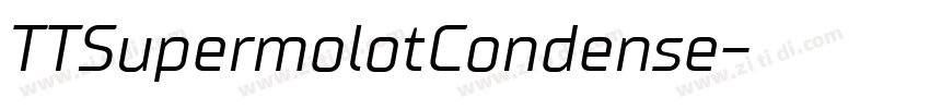 TTSupermolotCondense字体转换