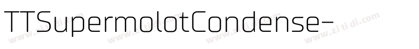 TTSupermolotCondense字体转换