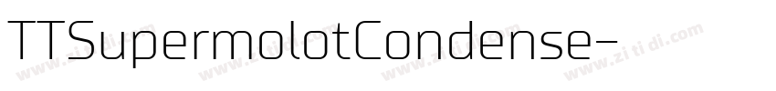 TTSupermolotCondense字体转换