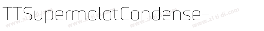 TTSupermolotCondense字体转换