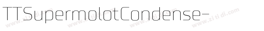 TTSupermolotCondense字体转换