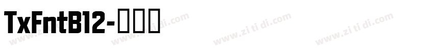 TxFntB12字体转换