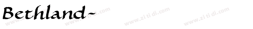 Bethland字体转换