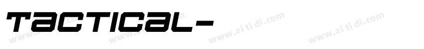 Tactical字体转换