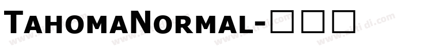 TahomaNormal字体转换