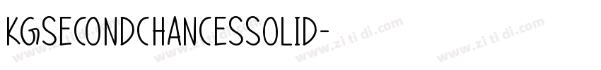 KGSecondChancesSolid字体转换