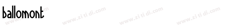 ballomont字体转换